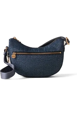 Borbonese Väska, Dam, ONE Size, Denim, Geometrisk Eco Line Denim Väska