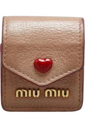 Miu Miu Pre-owned, Dam, ONE Size, Pre-owned Laeder nyckelhllare