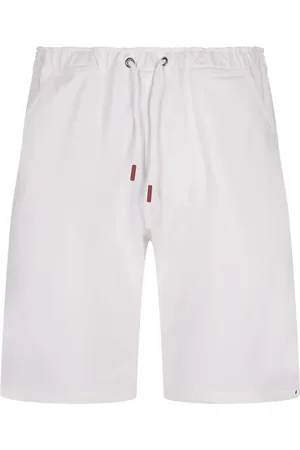 Kiton Shorts, Herr, 2Xl, Bomull, Vit Bomull Elastan Blandning Byxor