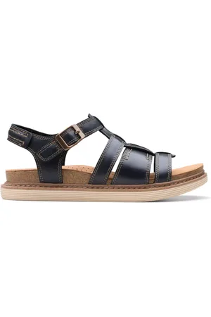 Clarks Skor, Dam, 39 EU, Läder, Svart dammsandal - sommarkollektion