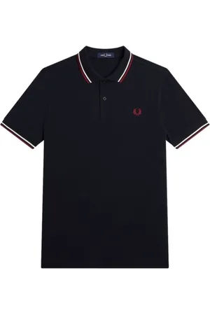 Fred Perry Topp, Herr, L, Marino Twin Tipped Polo Shirt