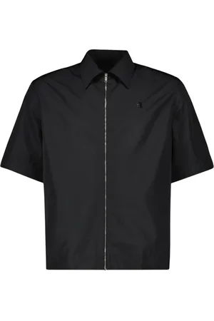 Givenchy Skjorta, Herr, M, Polyester, Klassisk Dragkedja Skjorta 4G Svart