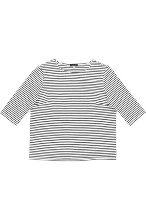 R13 Topp, Dam, S, Randig armbågshylsa tee