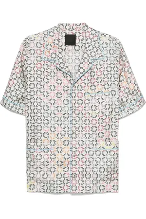 Givenchy Skjorta, Herr, XL, Multifärgad skjorta med korta ärmar