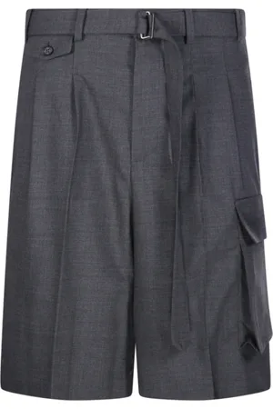 DUNST Shorts, Herr, L, Polyester, Kolgrå Multipocket Bermuda Shorts