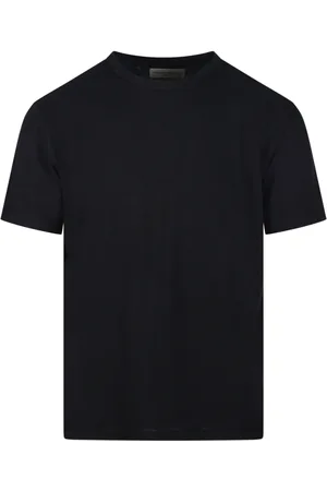 OFFICINE GENERALE Topp, Herr, M, Bomull, Svart kortärmad T-shirt