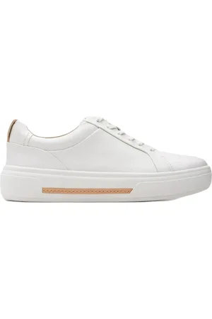 Clarks Skor, Dam, 40 EU, Läder, Vita damskor - Hollyhock Walk