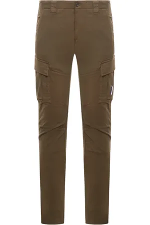 C.P. Company Byxor, Herr, S, Bomull, Gröna Cargo Byxor Stretch Bomull