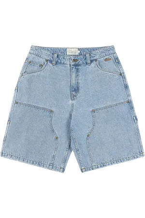 DIME Shorts, Herr, W32, Denim, Blå Denim Snickare Shorts