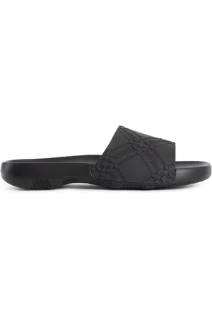 Burberry Skor, Herr, 41 EU, Jute, Präglad Svartrem Dyk Sandaler