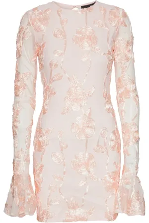 ROTATE Klänning, Dam, L, Polyester, Mesh Mini Dress - Angel Wing