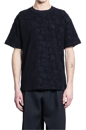 Soulland Topp, Herr, S, Bomull, Blommig Jacquard Plysch T-shirt
