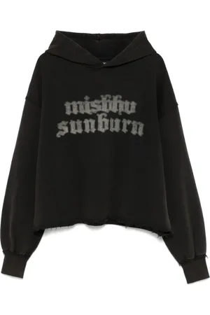 MISBHV Sweatshirts & Hoodies, Herr, M, Svart Cropped Hoodie