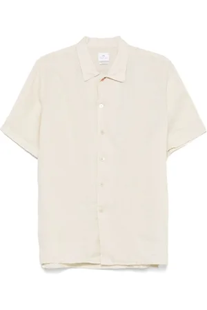 Paul Smith Skjorta, Herr, L, Ecru Camp Krage Kortärmad Skjorta