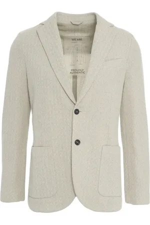 Circolo Jacka, Herr, 2Xl, Grå Herringbone Blazer Easy Jacket