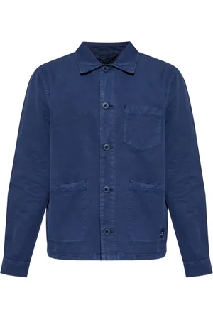 Paul Smith Jacka, Herr, L, Blå Knappjacka med Fickor