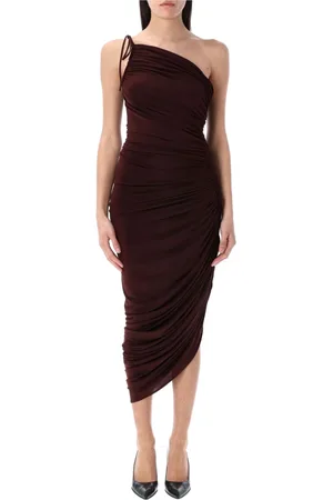 MAGDA BUTRYM Klänning, Dam, S, Elegant Draperad Midi Klänning