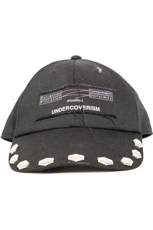 UNDERCOVER Accessoarer, Herr, ONE Size, Svart Keps med Metallnitar