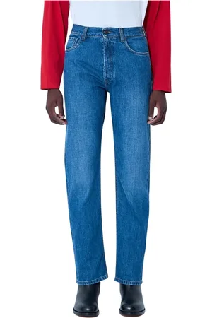 The Row Jeans, Herr, W28, Denim, Behandlad Denim Mid-Rise Jeans