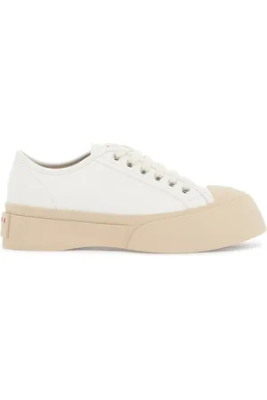 Marni Skor, Herr, 41 EU, Läder, Pablo Sneakers i läder med detaljer i tyg
