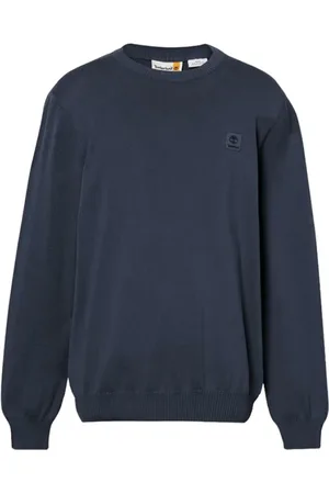 Timberland Sweatshirts & Hoodies, Herr, M, Bomull, Blå Vintage Tröja Regular Fit