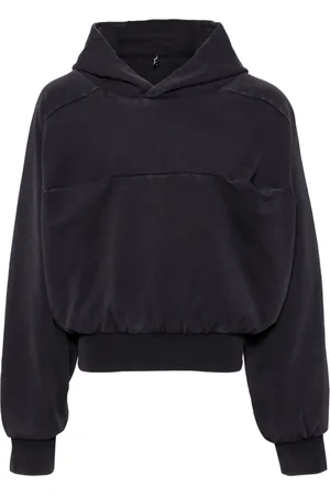 Entire Studios Sweatshirts & Hoodies, Dam, M, Dubbel Huva Bläck Stilig Huvtröja