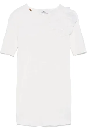Elisabetta Franchi Blusar & Skjortor , Dam, M, Stilren Stickad Tröja
