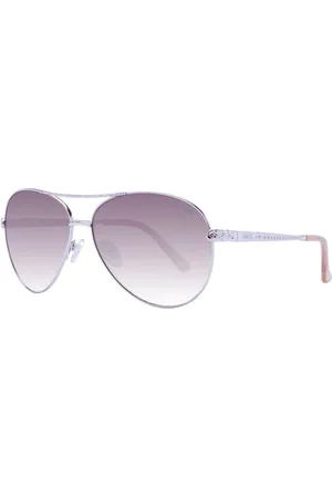 Guess Accessoarer, Dam, ONE Size, Roséguld Aviator Solglasögon med Gradientglas