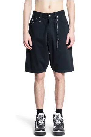 MASTERMIND Shorts, Herr, L, Denim, Svart Denim D-Ring Byxor