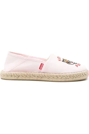 Kenzo Skor, Dam, 37 EU, Bomull, Rosa Slip-On Espadriller