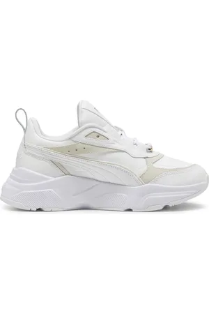 PUMA Skor, Dam, 39 EU, Läder, Lux Vita Sneakers för Kvinnor