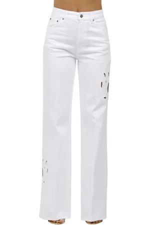 Dondup Jeans, Dam, W26, Bomull, Vida Ben Bomull Jeans med Broderi