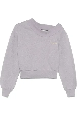 The Attico Sweatshirts & Hoodies, Dam, 2Xs, Bomull, Stilig Bomulls Sweatshirt för Garderoben