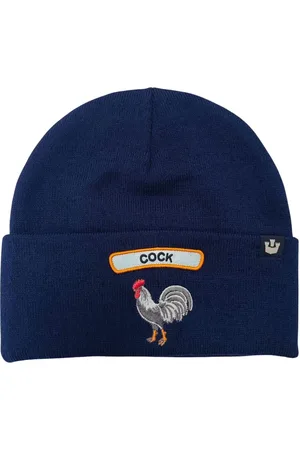 Goorin Bros. Accessoarer, Dam, ONE Size, Mjuk Rock Blå Djur Patch Beanie
