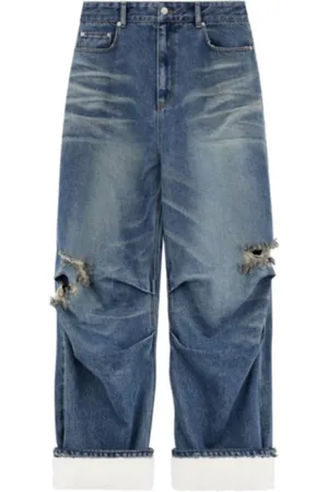 We11 Done Jeans, Dam, S, Denim, Klassiska Denim Jeans med Benrevor