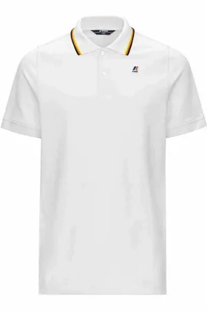 K-Way Topp, Herr, S, Bomull, Randig Slim Fit Piké med kort ärm