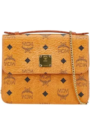 MCM Pre-owned, Dam, ONE Size, Pre-owned handväska i canvas