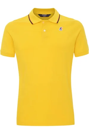 K-Way Topp, Herr, L, Bomull, Randig Slim Fit Pikétröja för Män