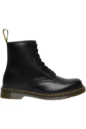 Dr. Martens Skor, Dam, 38 EU, Läder, 1460 Svart Slät Unisex Stövlar