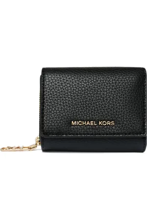 Michael Kors Accessoarer, Dam, ONE Size, Svart Logotyp Plånbok