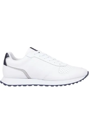 Tommy Hilfiger Skor, Herr, 46 EU, Läder, Vita Sneakers för Män