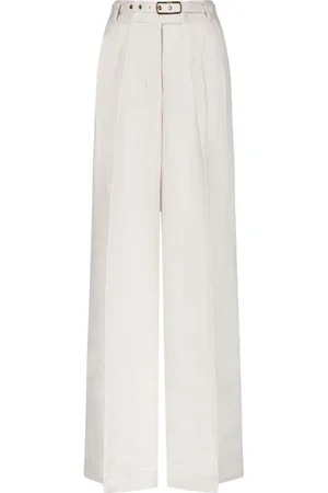 ZIMMERMANN Byxor, Dam, M, Matchmaker Wide Leg Pant i elfenben