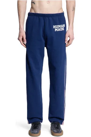 HUMAN MADE Byxor, Herr, S, Navy Terry Sweatpants med Logo Print