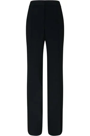 Jil Sander Byxor, Dam, M, Svarta Flared Byxor med Puddle Hem