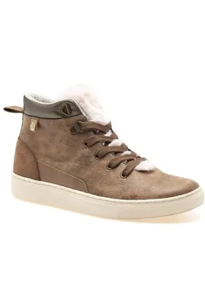 Napapijri Skor, Dam, 36 EU, Urban Casual Höga Sneakers Brun