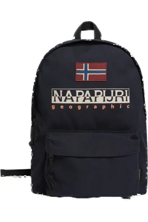 Napapijri Väska, Herr, ONE Size, Bomull, Blå Bomullsryggsäck med Logotyp
