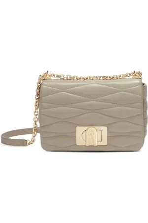 Furla Väska, Dam, ONE Size, Läder, Gul Liten Axelväska Twist-Lock
