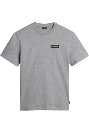 Napapijri Topp, Dam, M, Bomull, Kortärmad Bomull T-shirt Grå