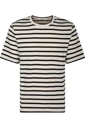 Jil Sander Topp, Herr, M, Bomull, Randig Tryck T-shirt och Polo