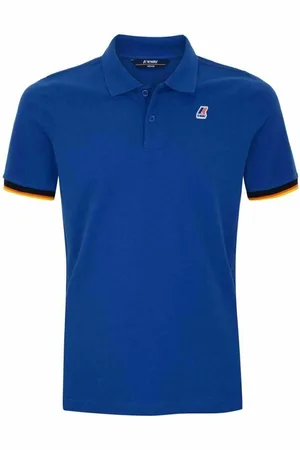 K-Way Topp, Herr, S, Bomull, Kontrast Slim Fit Kortärmad Polo